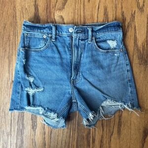 Abercrombie High Rise Mom Shorts Size 26